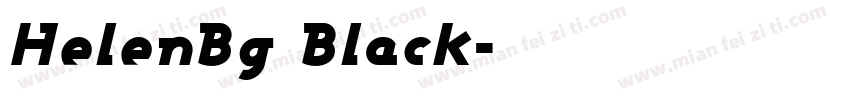 HelenBg Black字体转换
